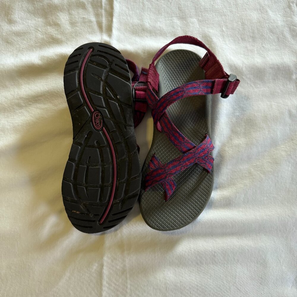 Pink and Blue Chaco Sandals